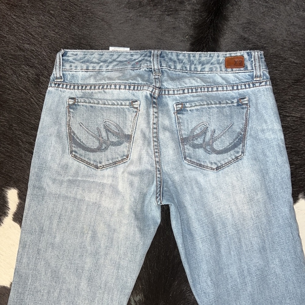 Vintage Y2K Low Rise Flare Jeans by x2 size 2 regular - Picture 13 of 14